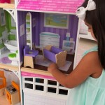 Casuta mare din lemn Avery DollHouse KidKraft de joaca cu papusi - cu sunete si lumini